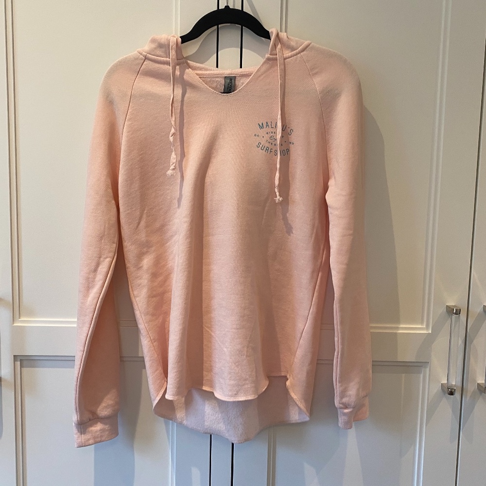 NWOT Malibu's Surf Shop Hoodie- Pink
